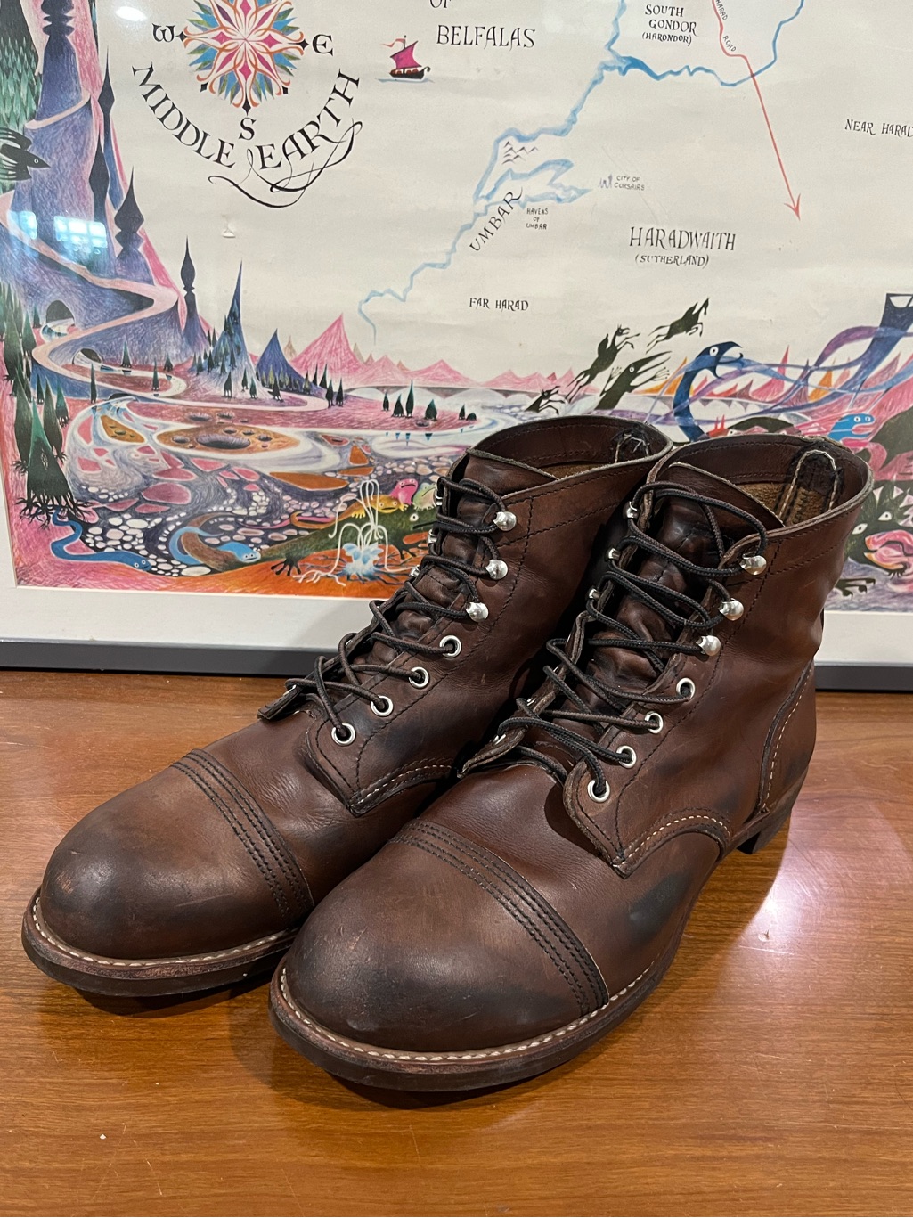 Red Wing Heritage Iron Ranger 8111 Amber Harness Size 12d Excellent Cond.